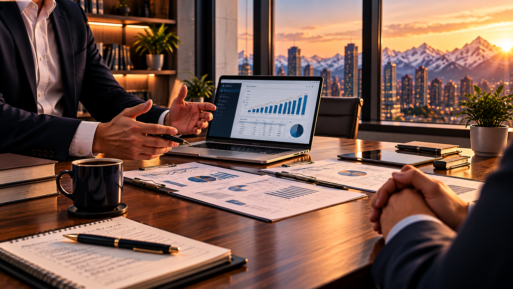 Professional financial advisory discussion